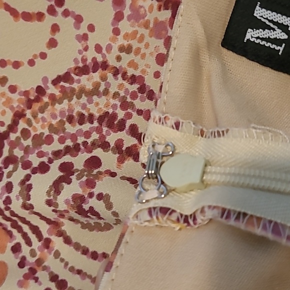 MIXIT Geometric Paisley Asymmetrical Midi Maxi Halter Dress Sz 8 Vintage Y2K - Picture 12 of 15